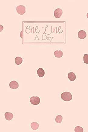 Rose Gold Polka Dots Line A Day