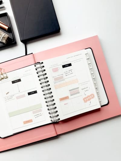 Using a Diary for Time Management - Use Stickers and colours to make each page unique